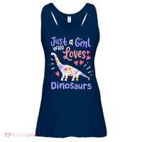 Dinosaur Dino Just a Girl Who Loves Dinosaurs Ladies Essential Flowy Tank thumb 0