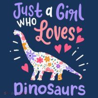 Dinosaur Dino Just a Girl Who Loves Dinosaurs Women's Hoodie thumb 2