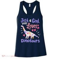 Dinosaur Dino Just a Girl Who Loves Dinosaurs Women's Tank Top thumb 0