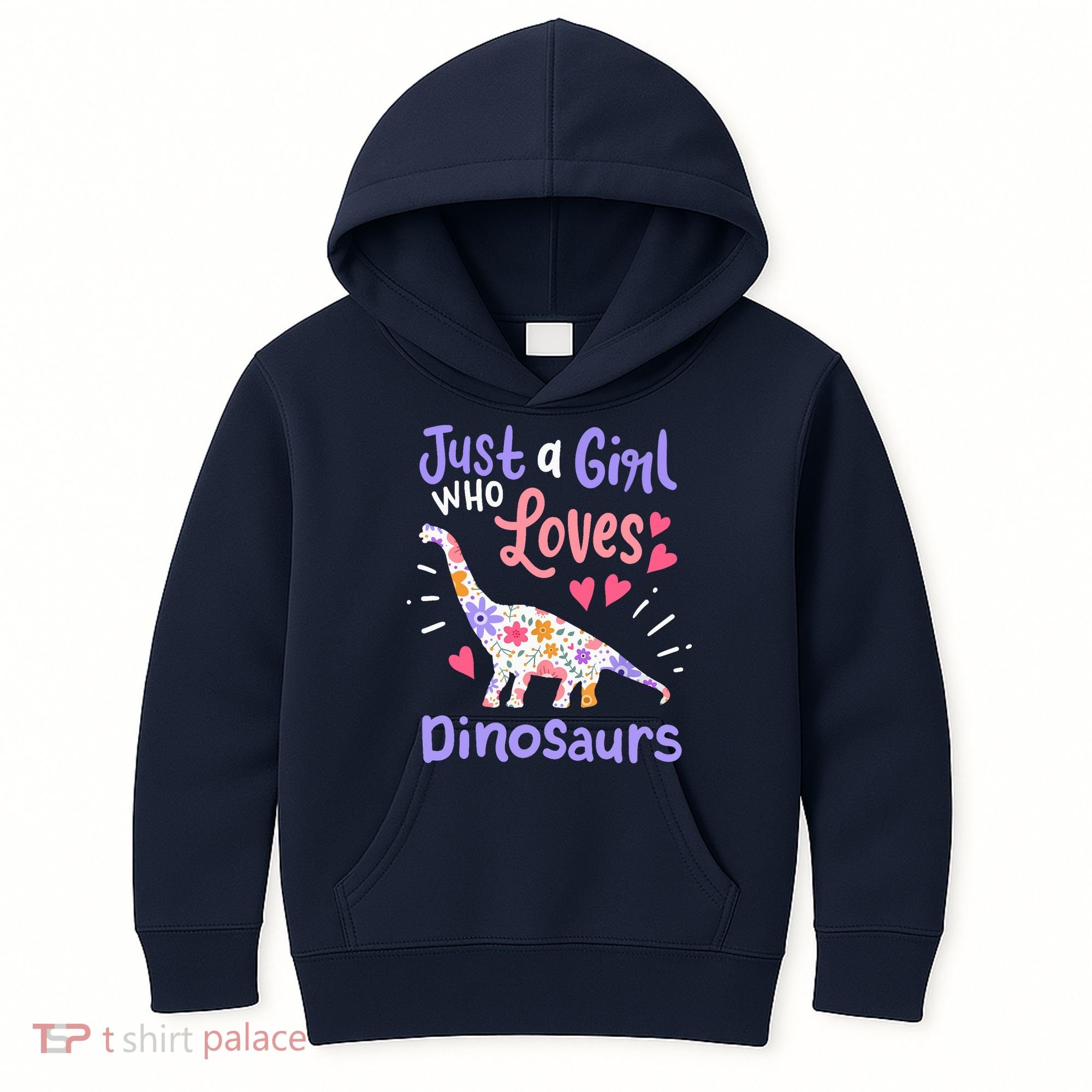Dinosaur Dino Just a Girl Who Loves Dinosaurs Kids Hoodie