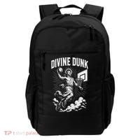 Divine Dunk Jesus Basketball Meme Religious Christian Backpack thumb 0