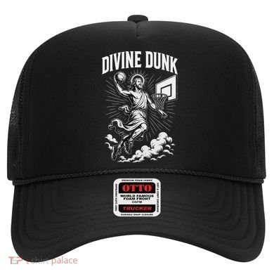 Divine Dunk Jesus Basketball Meme Religious Christian Hat