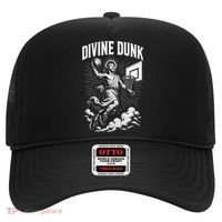 Divine Dunk Jesus Basketball Meme Religious Christian Hat thumb 0
