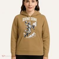 Divine Dunk Jesus Basketball Meme Religious Christian Hoodie thumb 5
