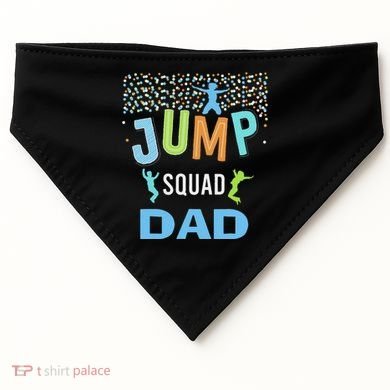 Dad Daddy Jump Squad Birthday Boy Trampoline Jumper Bday USA-Made Doggie Bandana
