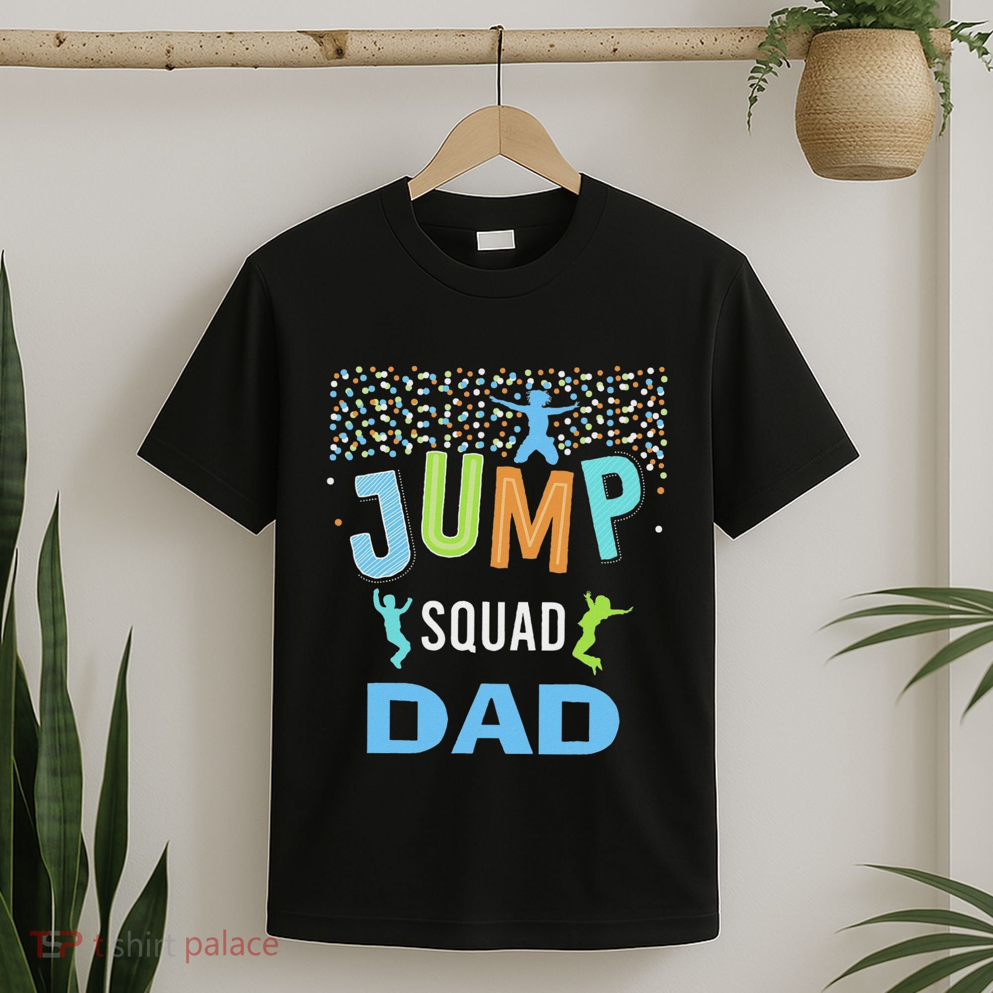 Dad Daddy Jump Squad Birthday Boy Trampoline Jumper Bday T-Shirt