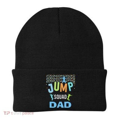 Dad Daddy Jump Squad Birthday Boy Trampoline Jumper Bday Beanie