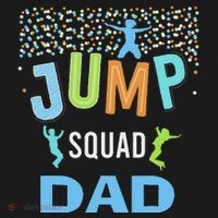 Dad Daddy Jump Squad Birthday Boy Trampoline Jumper Bday Mousepad thumb 1