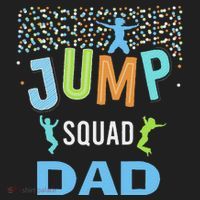 Dad Daddy Jump Squad Birthday Boy Trampoline Jumper Bday Golf Towel thumb 3