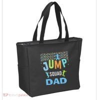 Dad Daddy Jump Squad Birthday Boy Trampoline Jumper Bday Tote Bag thumb 2