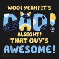 Dog Dad Joke ItS Dad Alright That Guys Awesome Fathers Day Backpack thumb 2