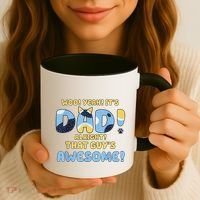 Dog Dad Joke ItS Dad Alright That Guys Awesome Fathers Day Coffee Mug thumb 3