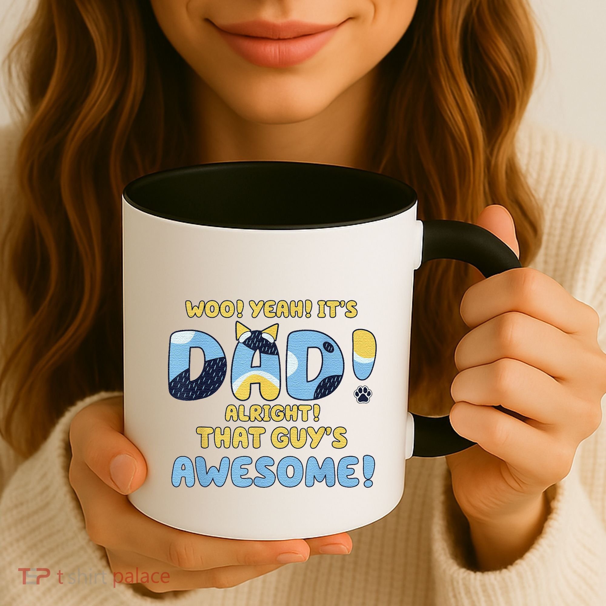 Dog Dad Joke ItS Dad Alright That Guys Awesome Fathers Day Coffee Mug