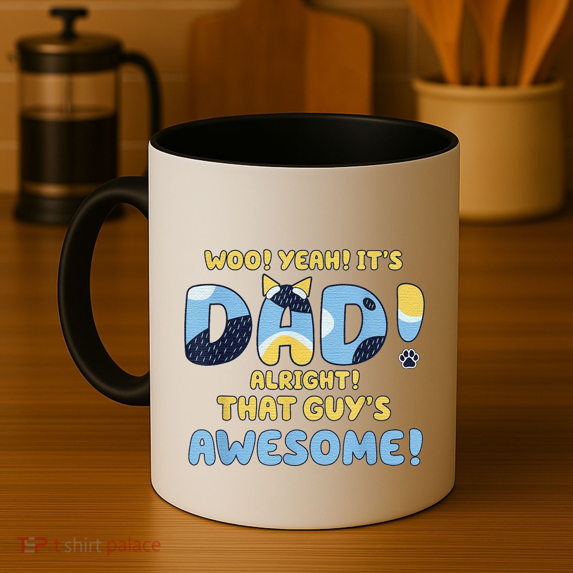 Dog Dad Joke ItS Dad Alright That Guys Awesome Fathers Day Coffee Mug