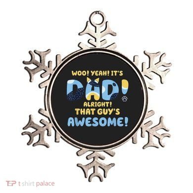 Dog Dad Joke ItS Dad Alright That Guys Awesome Fathers Day Ornament