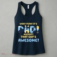 Dog Dad Joke ItS Dad Alright That Guys Awesome Fathers Day Women's Tank Top thumb 3