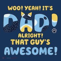 Dog Dad Joke ItS Dad Alright That Guys Awesome Fathers Day Baby Bodysuit thumb 2