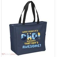 Dog Dad Joke ItS Dad Alright That Guys Awesome Fathers Day Tote Bag thumb 2