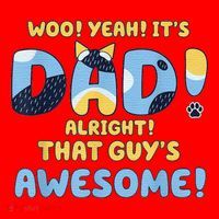 Dog Dad Joke ItS Dad Alright That Guys Awesome Fathers Day Santa Hat thumb 1