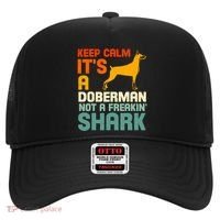 Doberman Dog Keep Calm ItS A Doberman Not A Shark Hat thumb 0