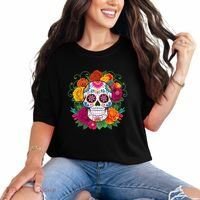 Dia De Los Muertos Costume Day Of The Dead Sugar Skull Comfort Colors T-Shirt thumb 0