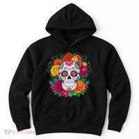 Dia De Los Muertos Costume Day Of The Dead Sugar Skull Hoodie thumb 0