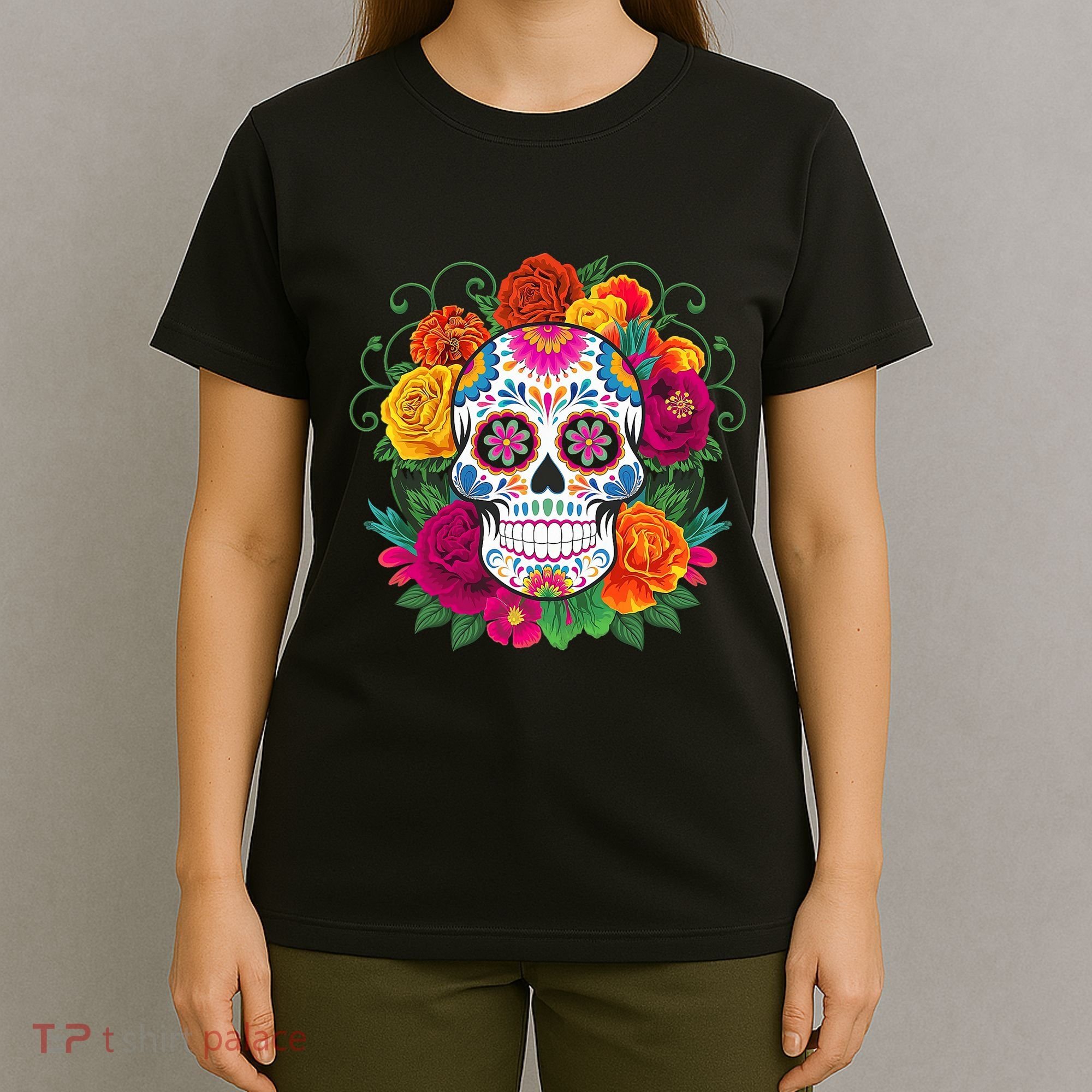 Dia De Los Muertos Costume Day Of The Dead Sugar Skull T-Shirt