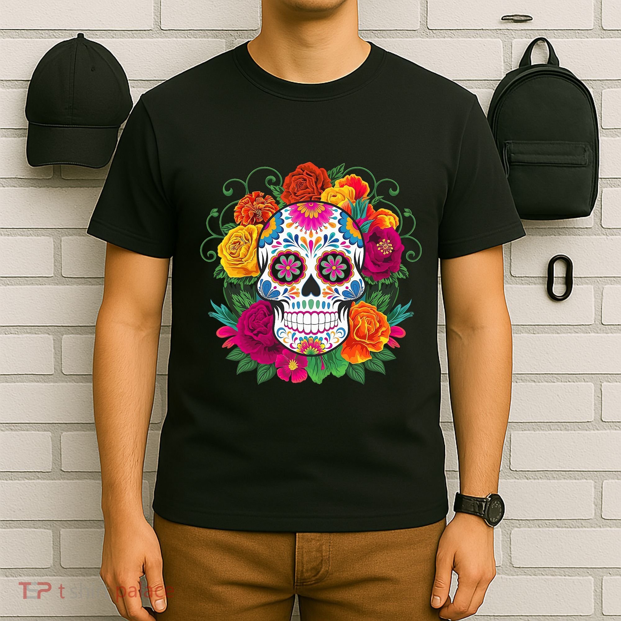 Dia De Los Muertos Costume Day Of The Dead Sugar Skull T-Shirt