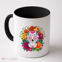 Dia De Los Muertos Costume Day Of The Dead Sugar Skull Coffee Mug thumb 0