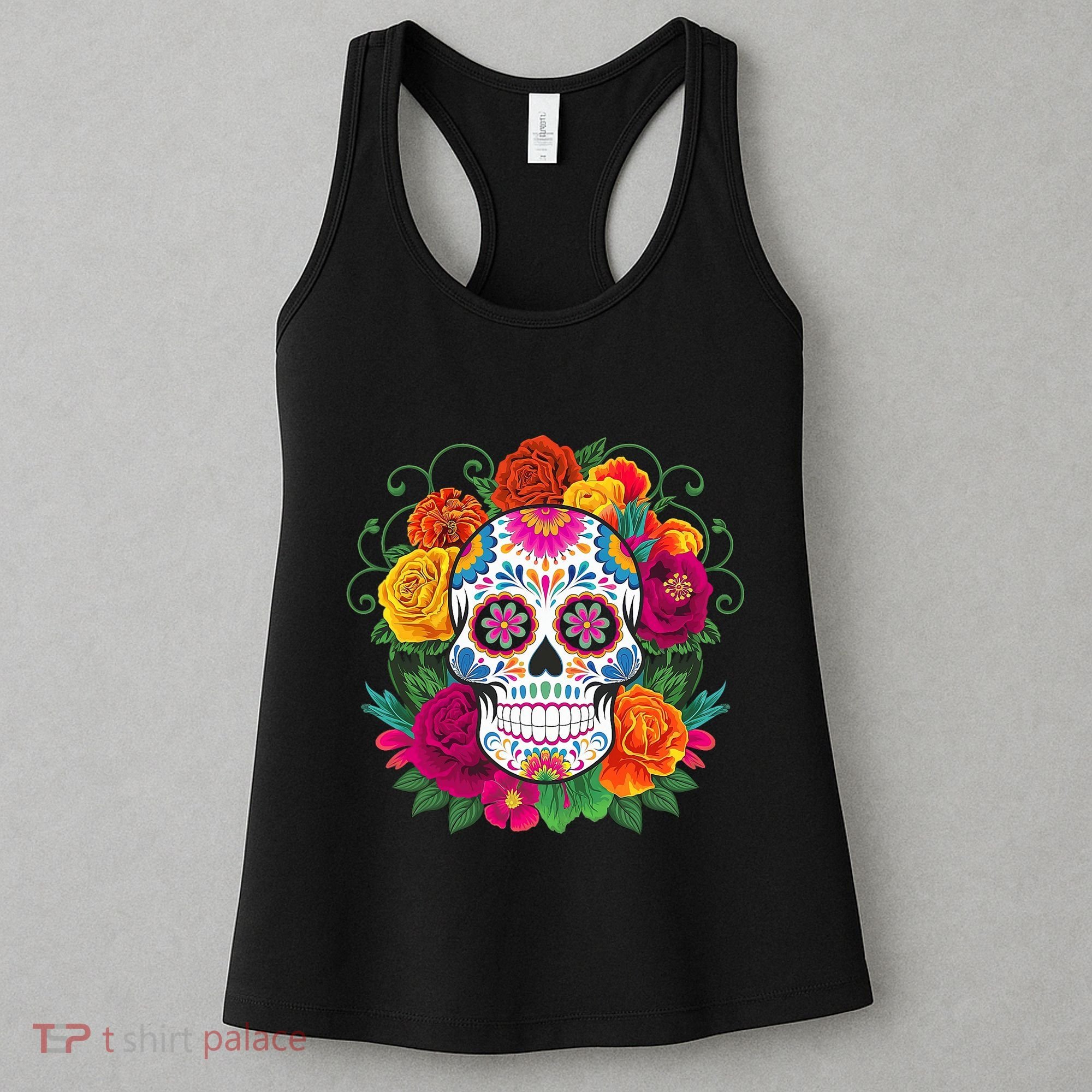 Dia De Los Muertos Costume Day Of The Dead Sugar Skull Women's Tank Top