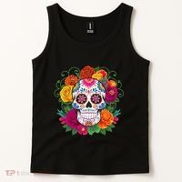 Dia De Los Muertos Costume Day Of The Dead Sugar Skull Tank Top thumb 2