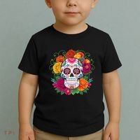 Dia De Los Muertos Costume Day Of The Dead Sugar Skull Toddler T-Shirt thumb 2