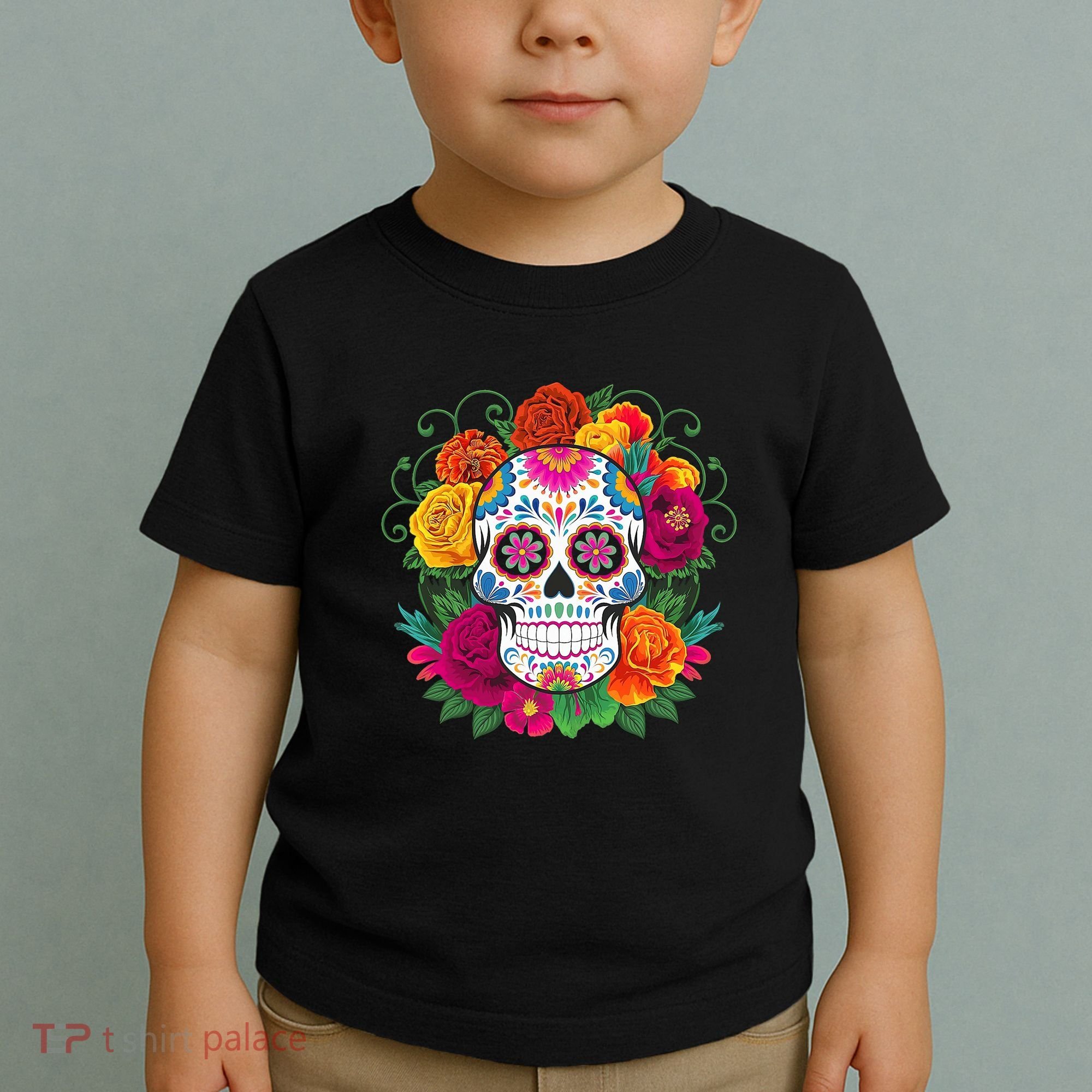 Dia De Los Muertos Costume Day Of The Dead Sugar Skull Toddler T-Shirt