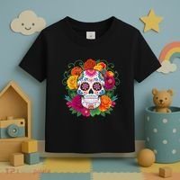 Dia De Los Muertos Costume Day Of The Dead Sugar Skull Toddler T-Shirt thumb 3