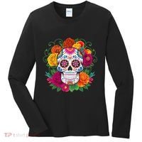 Dia De Los Muertos Costume Day Of The Dead Sugar Skull Women's Long Sleeve Shirt thumb 0