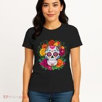 Dia De Los Muertos Costume Day Of The Dead Sugar Skull Women's T-Shirt thumb 4