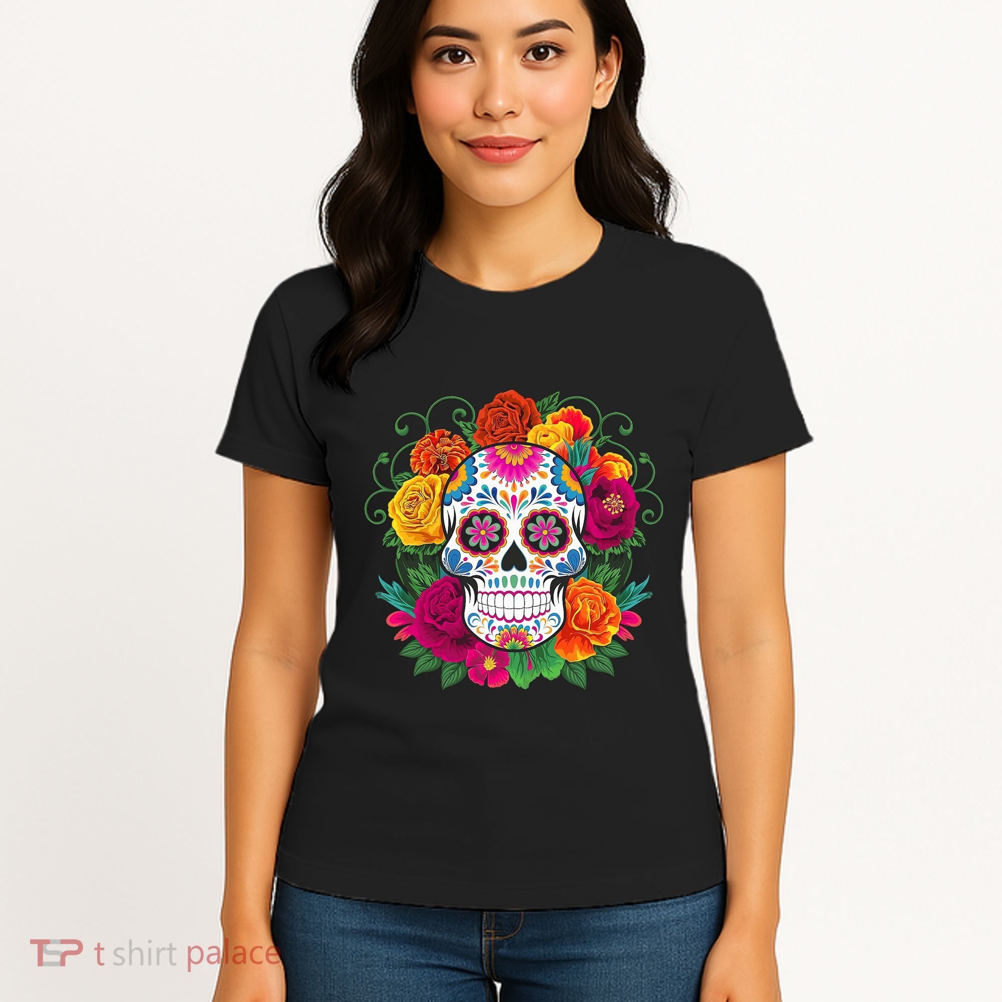 Dia De Los Muertos Costume Day Of The Dead Sugar Skull Women's T-Shirt