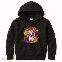 Dia De Los Muertos Costume Day Of The Dead Sugar Skull Kids Hoodie thumb 0