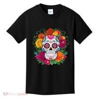 Dia De Los Muertos Costume Day Of The Dead Sugar Skull Kids T-Shirt thumb 0