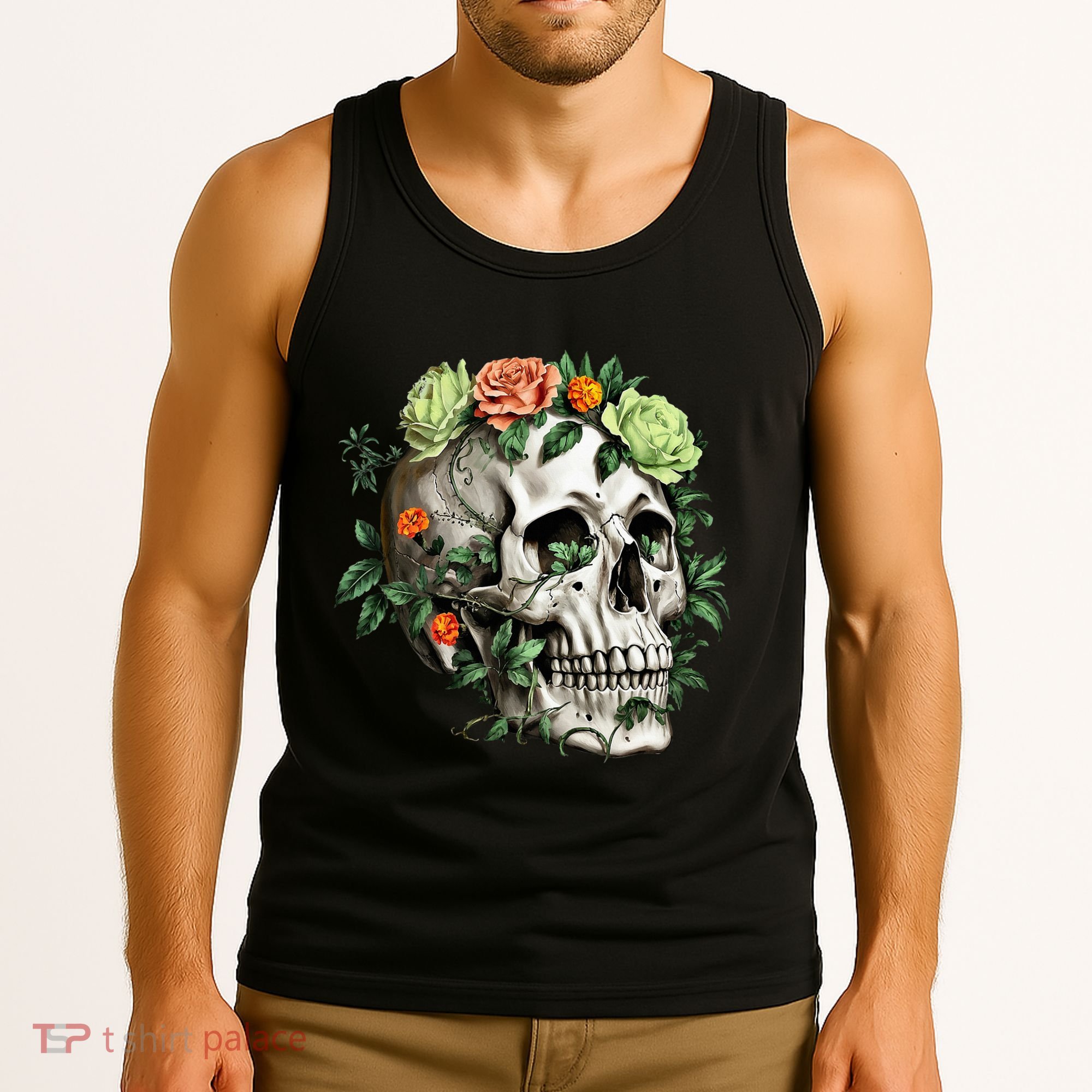 Dia De Los Muertos Costume Day Of The Dead Sugar Skull Tank Top