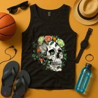Dia De Los Muertos Costume Day Of The Dead Sugar Skull Tank Top thumb 4
