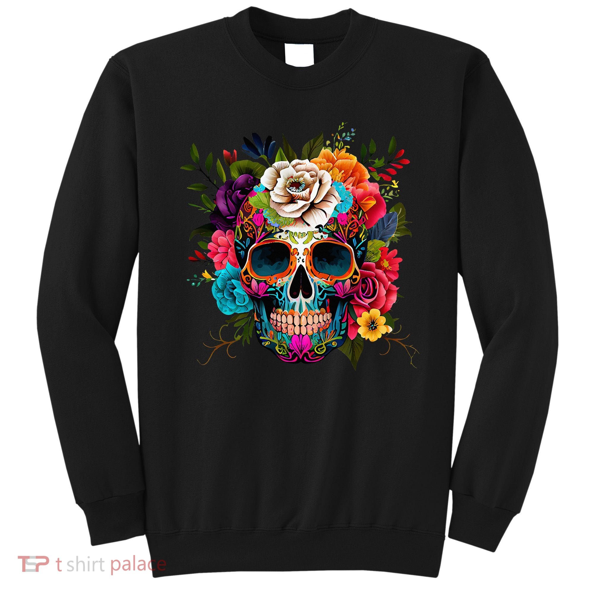Dia De Los Muertos Costume Day Of Dead Sugar Skull Sweatshirt