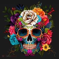 Dia De Los Muertos Costume Day Of Dead Sugar Skull Women's Tank Top thumb 5