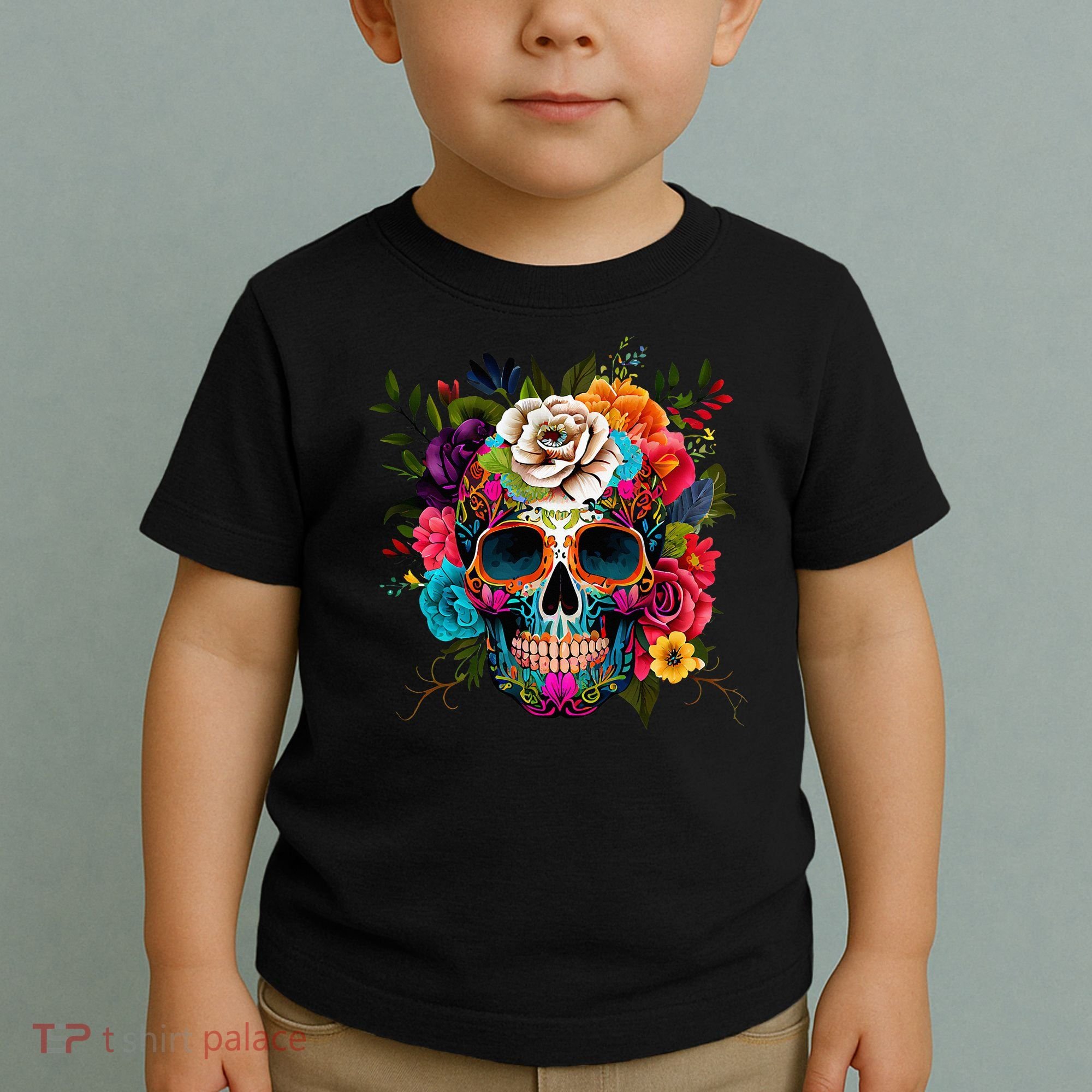 Dia De Los Muertos Costume Day Of Dead Sugar Skull Toddler T-Shirt