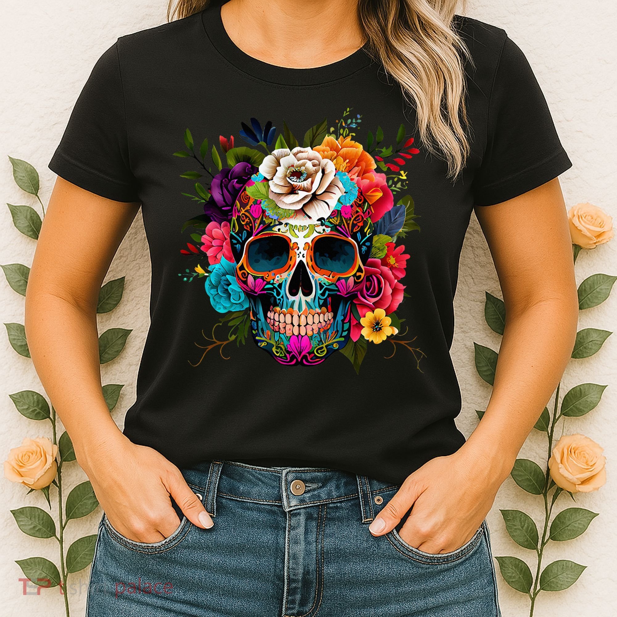 Dia De Los Muertos Costume Day Of Dead Sugar Skull Women's T-Shirt