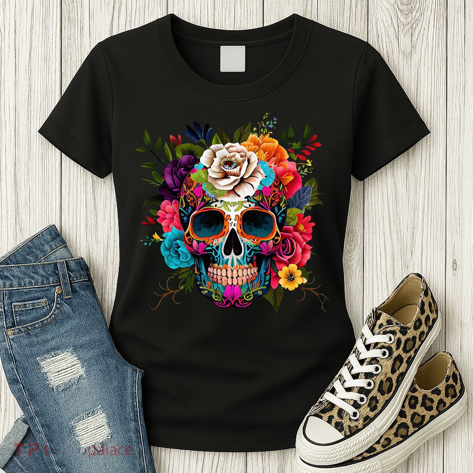 Dia De Los Muertos Costume Day Of Dead Sugar Skull Women's T-Shirt