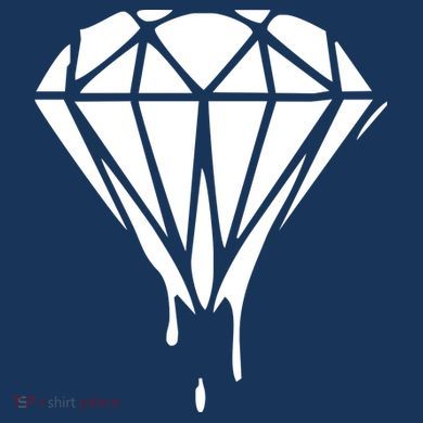 DRIPPING DIAMOND LOGO Button