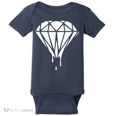 DRIPPING DIAMOND LOGO Baby Bodysuit