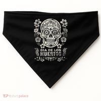 Dia De Los Muertos Mexico Sugar Skull USA-Made Doggie Bandana thumb 0