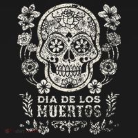Dia De Los Muertos Mexico Sugar Skull Long Sleeve Shirt thumb 2